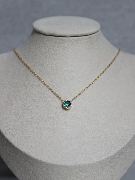 18K Vermeil Lucky Green Necklace